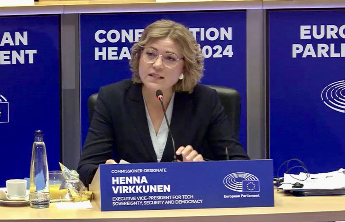 Timo Pesonen (@timopesonen1) on Twitter photo Congratulations <a href="/HennaVirkkunen/">Henna Virkkunen</a> for your strong performance as Commissioner-designate & EVP
Looking forward to working together <a href="/defis_eu/">EU Defence and Space</a> on 🇪🇺 defence industrial capabilities & EU Space Industrial Strategy for a sovereign, secure Europe Congratulations <a href="/HennaVirkkunen/">Henna Virkkunen</a> for your strong performance as Commissioner-designate & EVP
Looking forward to working together <a href="/defis_eu/">EU Defence and Space</a> on 🇪🇺 defence industrial capabilities & EU Space Industrial Strategy for a sovereign, secure Europe