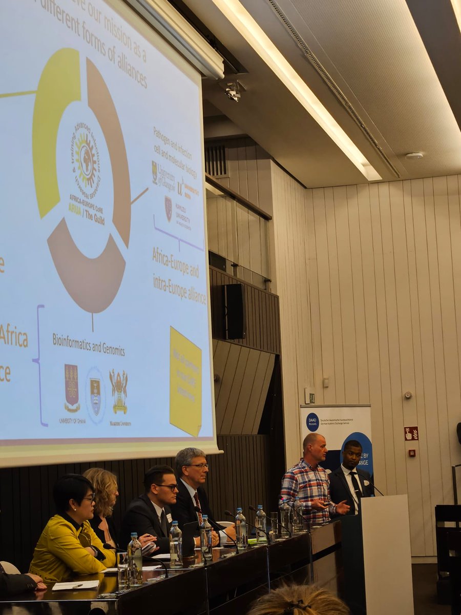 guildeu's tweet photo. Yesterday, we had the pleasure to participate in the S-DHG Forum in Brussels convened by @DAAD_EU, @EU_Commission, @VLIRUOS and @The_ACU.
🌍Peter Maassen from @UniOslo_UV joined a panel discussion on #TeamEurope and representatives from our #AfricaEuropeCoRE on Advanced Infectious Diseases Research and Training (@UofGCoREAID), Peter Kojo Quashie (@DrPKQuashie) from @UnivofGh and Steffen Borrmann from @uni_tue joined a panel discussion on the #GlobalGateway providing the perspective from partner countries and regions.
Thank you to the organisers for the insightful discussions!
#SDHG2024 #HigherEducation #InternationalCollaboration