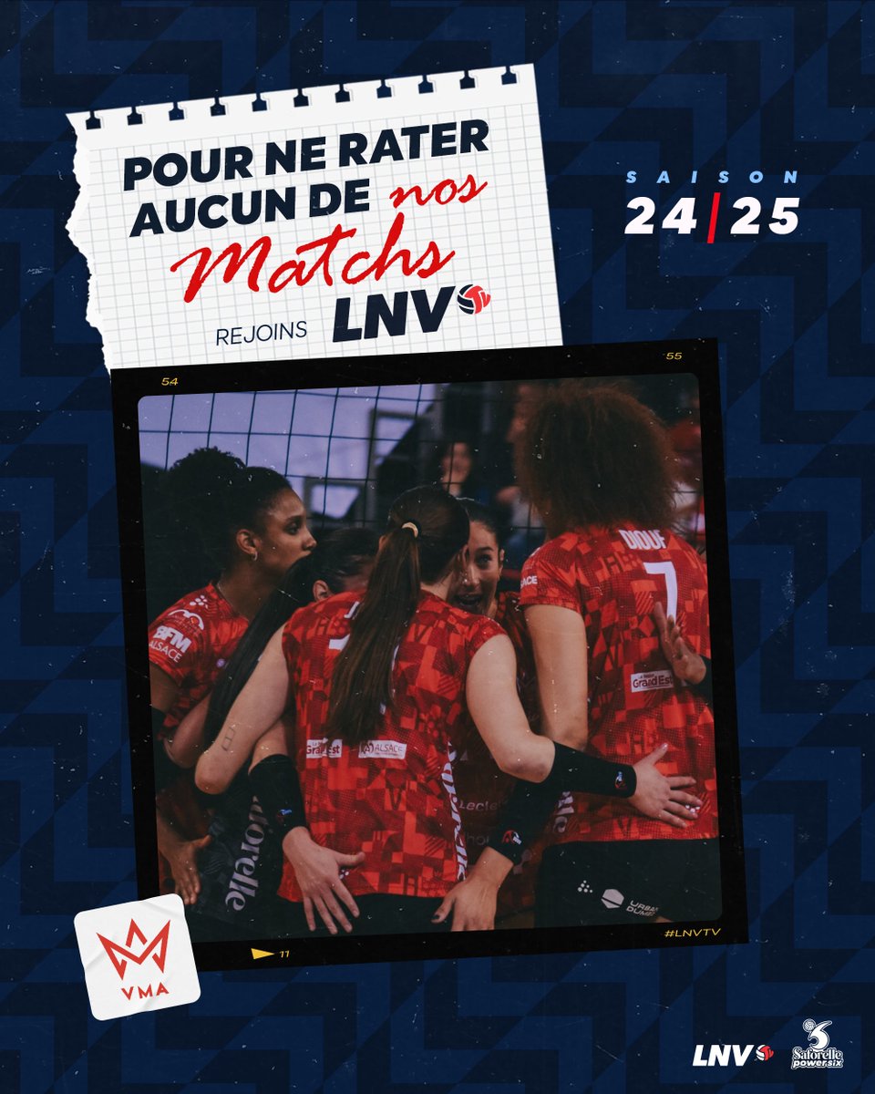 Volley Mulhouse Alsace (@volleymulhouse) on Twitter photo ๐ป ๐๐๐๐ฉ๐ซ ๐ฎ๐ฐ-๐ฎ๐ฑ ๐ป
Tu veux suivre lโensemble de nos matchs lors de cette saison 2024-2025 ? ๐ฅ
Ton accรจs ร 100% de la saison rรฉguliรจre et des Play-offs est disponible sur LNVtv !
Alors nโattends plus pour vivre chacune de nos rencontres ! ๐
๐ urlr.me/vDGzU ๐ป ๐๐๐๐ฉ๐ซ ๐ฎ๐ฐ-๐ฎ๐ฑ ๐ป
Tu veux suivre lโensemble de nos matchs lors de cette saison 2024-2025 ? ๐ฅ
Ton accรจs ร 100% de la saison rรฉguliรจre et des Play-offs est disponible sur LNVtv !
Alors nโattends plus pour vivre chacune de nos rencontres ! ๐
๐ urlr.me/vDGzU
