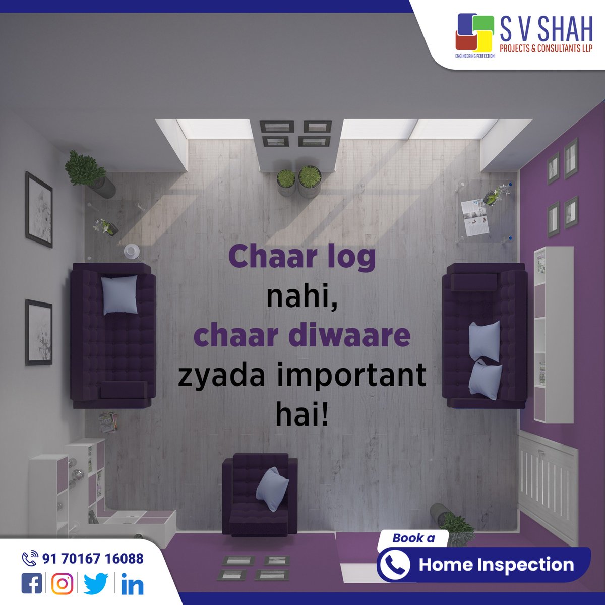 SVShahProjects's tweet image. A secure home is built on strong walls. Take the first step in safety with a professional inspection.

Call us now on +91 70167 16088. 

#SafetyFirst #HomeInspectionServices #HomeSafety #SVShahProjects #InspectionExperts #SVShahProjectsandConsultants #HomeInspectionProcess