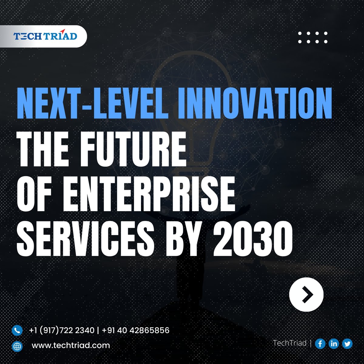 InfoTechtriad's tweet photo. 🚀 Our 𝑬𝒏𝒕𝒆𝒓𝒑𝒓𝒊𝒔𝒆 𝑨𝒑𝒑𝒍𝒊𝒄𝒂𝒕𝒊𝒐𝒏 𝑺𝒆𝒓𝒗𝒊𝒄𝒆𝒔 (𝑬𝑨𝑺) are designed to:

▶️ Redefine Experiences
▶️ Optimize Operations
▶️ Nurture Growth

🔗 https://t.co/vplUxZD1Og

#EnterpriseInnovation #Hyperautomation #FutureOfWork #TechTriad #BusinessTransformation https://t.co/YKki3NGcd0