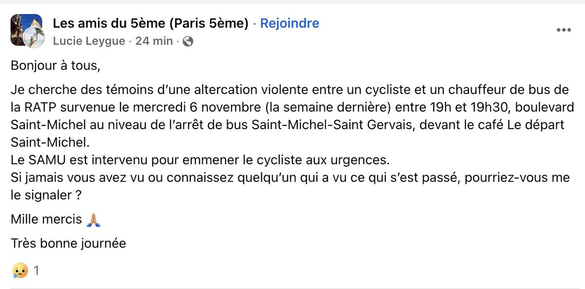 Observatoire des cyclistes accidentés de la route tweet media