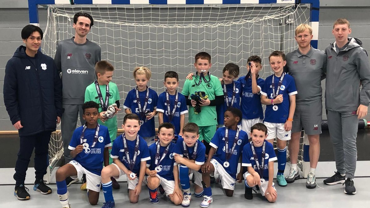 CF11Academy's tweet photo. Recent success for our U9s, who won two pieces of silverware last week! 🏆

The side topped their group on their way to winning the Swansea Cup, as well as coming both first and second in the Premier League Futsal Powerplay tournament! 💙

#CityAsOne https://t.co/ZUCegRvvjx
