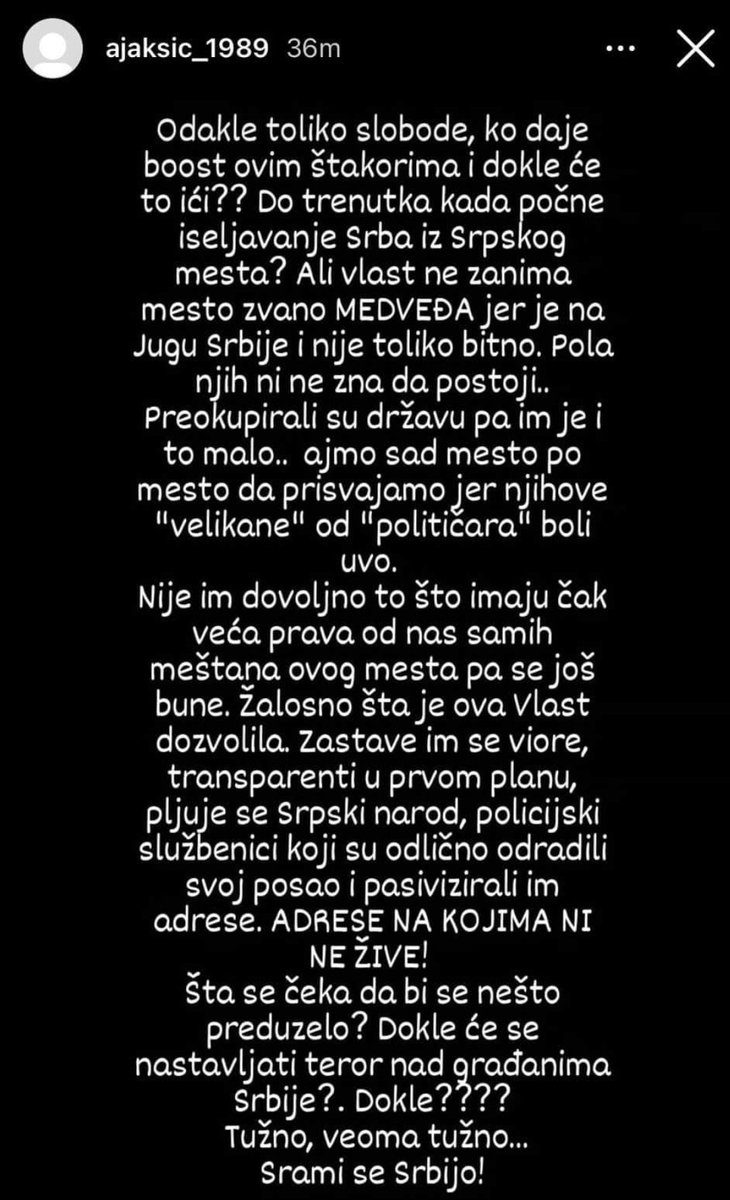 zpshns's tweet photo. 🚨🚨🚨 A policewoman in Medvegja, daughter of the local police chief, reacted to the November 3rd protests with alarming remarks. She called Albanians “rats” and praised police efforts to “passivate” their addresses, saying:

“Where did so much freedom come from, who gives these rats a boost and how far will it go?” or „…police officers who did an excellent job and passivated their adresses…“

This is where we’re at: officials with power openly dehumanizing us. And this is in a country aspiring to lead EU integration🇪🇺. Albanians deserve respect, not slurs and discriminatory treatment from those meant to protect us.