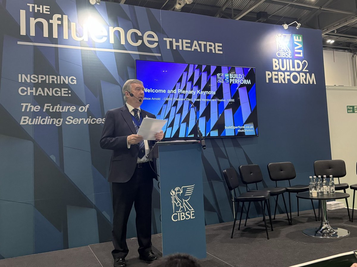 In the opening keynote at CIBSE #Build2Perform President-elect Vince Arnold says building services engineers have a unique opportunity to shape buildings and communities, and the urban enviroments in which they exist. <a href="/CIBSE/">CIBSE</a>