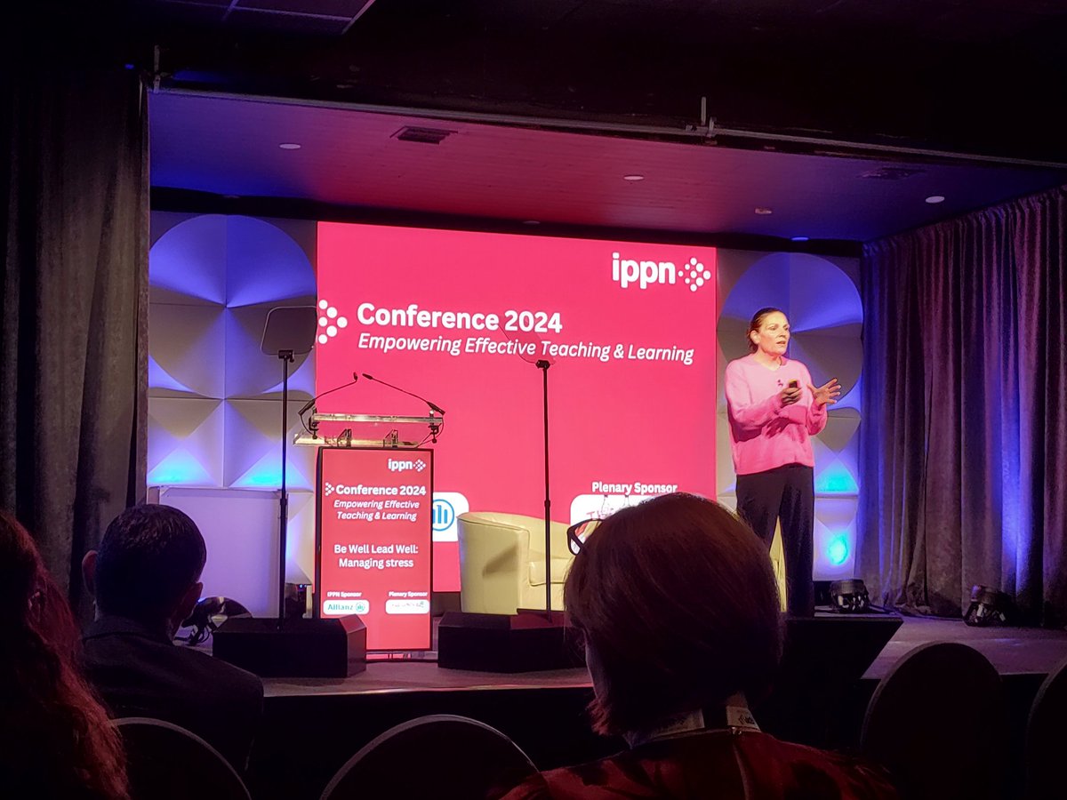 Kicking off <a href="/IPPNExpo/">IPPN Education Expo</a> and <a href="/IPPN_Education/">IPPN</a> Conference with Karen Belshaw talking about managing stress and the five sones of wellbeing. Which wolf wins...the one you feed most. Super start to conference. #ippn24