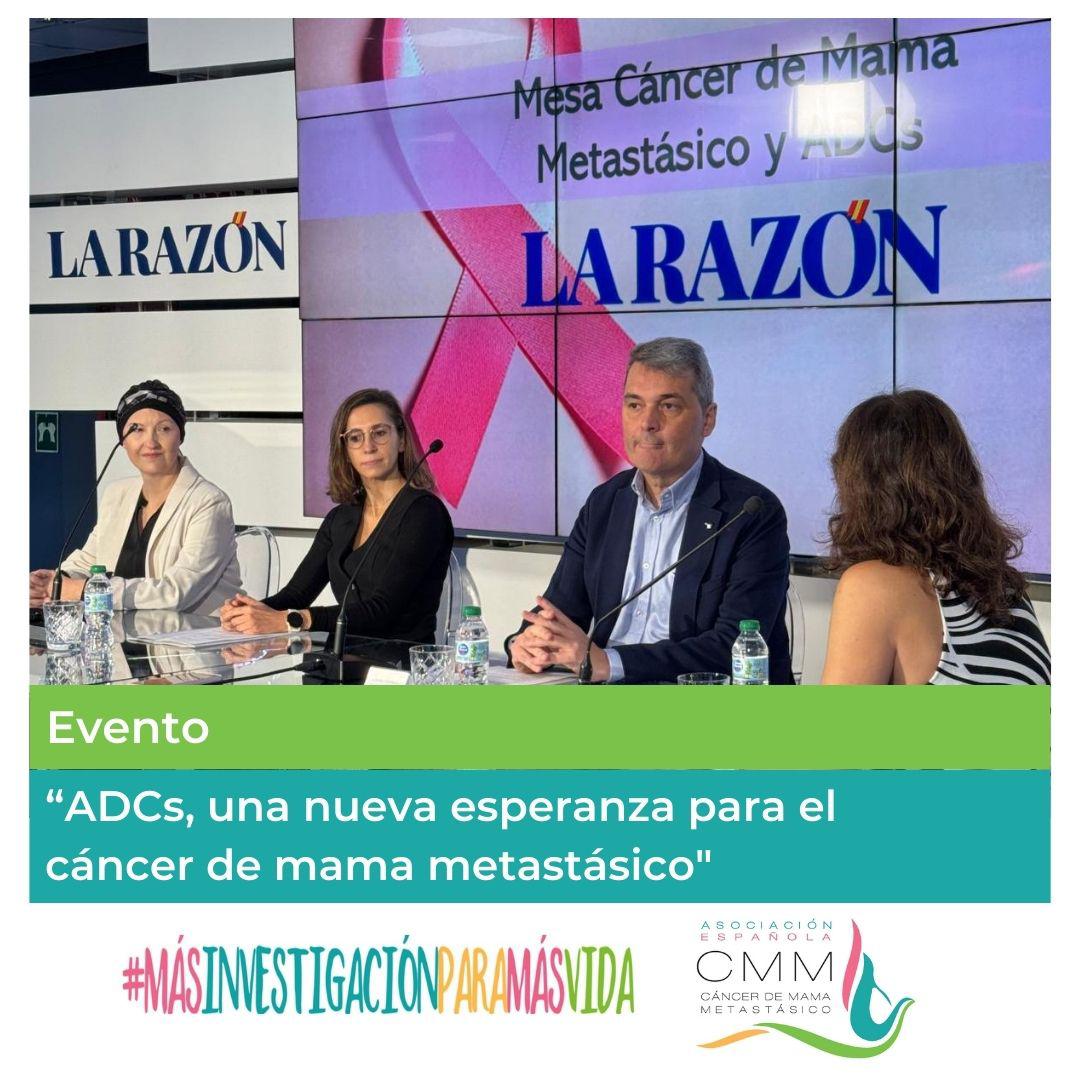 Asociación Española Cáncer de Mama Metastásico (@cmmetastasico) on Twitter photo ADCs, una nueva esperanza para el cáncer de mama metastásico. Mesa redonda que tuvo lugar el 8 de noviembre, organizada por <a href="/GileadOncology/">Gilead Oncology</a> en la sede de <a href="/larazon_es/">La Razón</a>. Evento para profundizar en esta innovadora terapia.
cancermamametastasico.es/adcs-una-nueva…
#MásInvestigaciónParaMásVida #AECMM ADCs, una nueva esperanza para el cáncer de mama metastásico. Mesa redonda que tuvo lugar el 8 de noviembre, organizada por <a href="/GileadOncology/">Gilead Oncology</a> en la sede de <a href="/larazon_es/">La Razón</a>. Evento para profundizar en esta innovadora terapia.
cancermamametastasico.es/adcs-una-nueva…
#MásInvestigaciónParaMásVida #AECMM