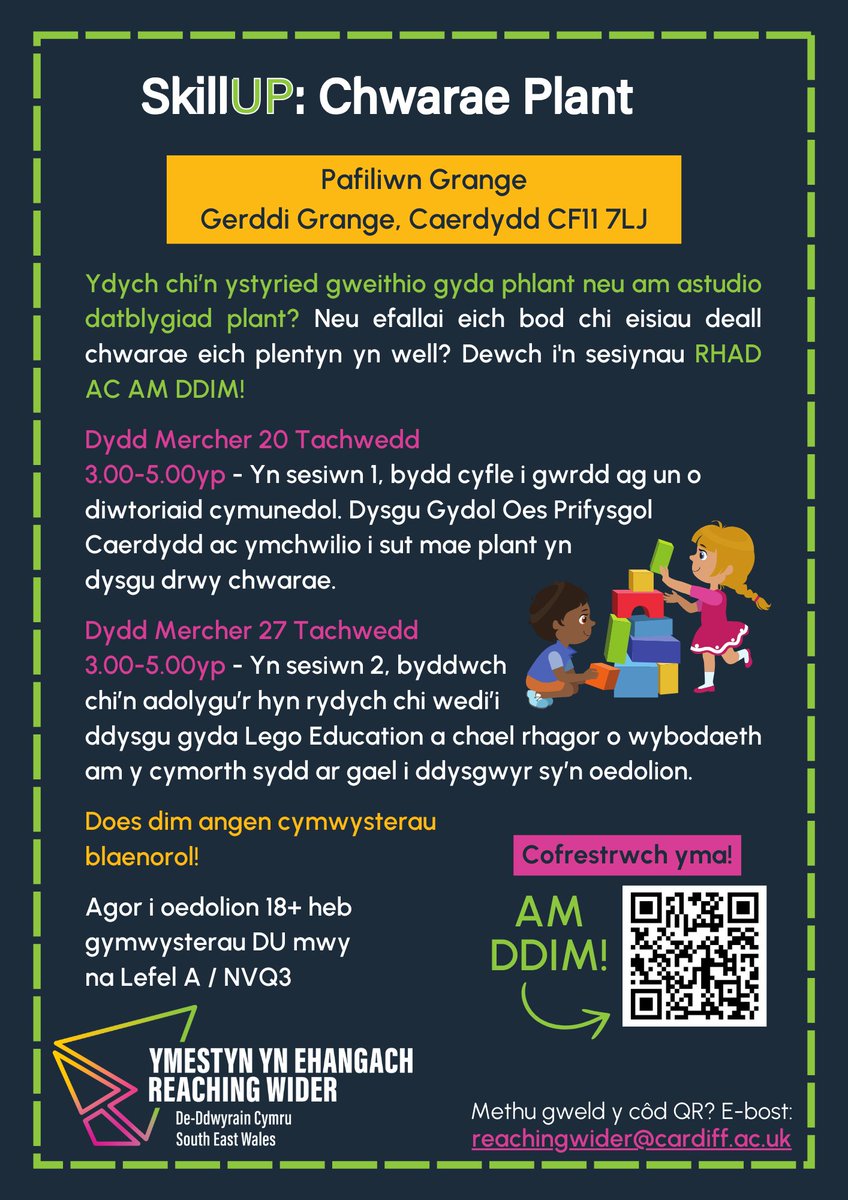 Community Gateway (@communitygtwy) on Twitter photo Starting next week! FREE taster sessions for adults interested in learning more about Child's Play @Grange_Pavilion
Sign up for the taster and find out more about support available for adult learners.
Sign up here➡️ forms.office.com/e/Gsd6bWn0Yg
<a href="/LearnCardiff/">Learn Cardiff</a> <a href="/ReachingWiderSE/">Reaching Wider SE</a> Starting next week! FREE taster sessions for adults interested in learning more about Child's Play @Grange_Pavilion
Sign up for the taster and find out more about support available for adult learners.
Sign up here➡️ forms.office.com/e/Gsd6bWn0Yg
<a href="/LearnCardiff/">Learn Cardiff</a> <a href="/ReachingWiderSE/">Reaching Wider SE</a>