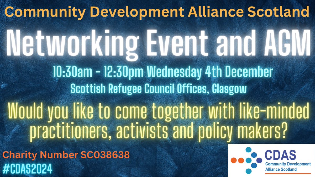 ✨📢CDAS Bulletin-out today!! 📢✨

📢Would you like to come together with like-minded practitioners, activists &amp; policy makers to discuss and deliberate challenges &amp; opportunities we all face?
📢 JOIN US!! Networking Event &amp; AGM, 4th Dec.
⏬🔶⏬🔶⏬🔶⏬🔶
mailchi.mp/3a21ed6b237f/c…