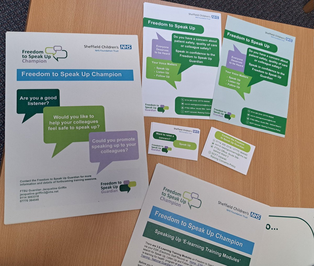 Morning Becton <a href="/SheffChildrens/">Sheffield Children's</a>  How are you? Speak Up Drop In session underway. I'm in Therapy Rm 1 on Community until 2pm. Pop in and say hello, tell me your work worry. Feel free to come in and use the space to complete your NHS Staff Survey 🙂 <a href="/ruthbrown71/">Ruth Brown</a> <a href="/NatGuardianFTSU/">National Guardian's Office 💙</a>