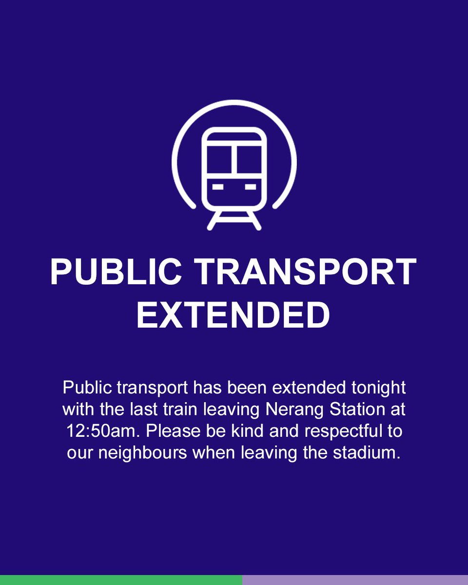 PeopleFirstSt's tweet image. Good news @PearlJam fans, public transport has been extended following the delayed start to the show 🙌

@LiveNationAU