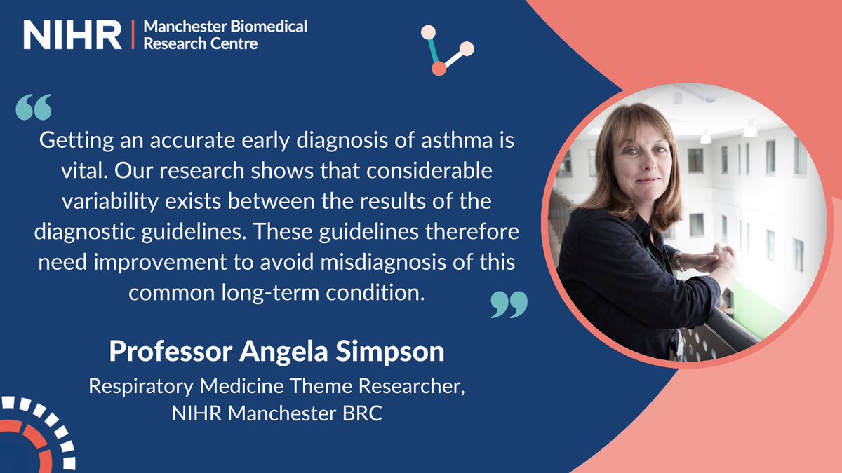NIHR Manchester Biomedical Research Centre (@manchesterbrc) on Twitter photo The chance of being correctly diagnosed with asthma varies widely depending on which national or international guidelines are followed, Manchester BRC researchers have shown.
This research was funded by Manchester BRC and <a href="/asthmalunguk/">Asthma + Lung UK</a>.
Read more 👇
manchesterbrc.nihr.ac.uk/news-and-event… The chance of being correctly diagnosed with asthma varies widely depending on which national or international guidelines are followed, Manchester BRC researchers have shown.
This research was funded by Manchester BRC and <a href="/asthmalunguk/">Asthma + Lung UK</a>.
Read more 👇
manchesterbrc.nihr.ac.uk/news-and-event…