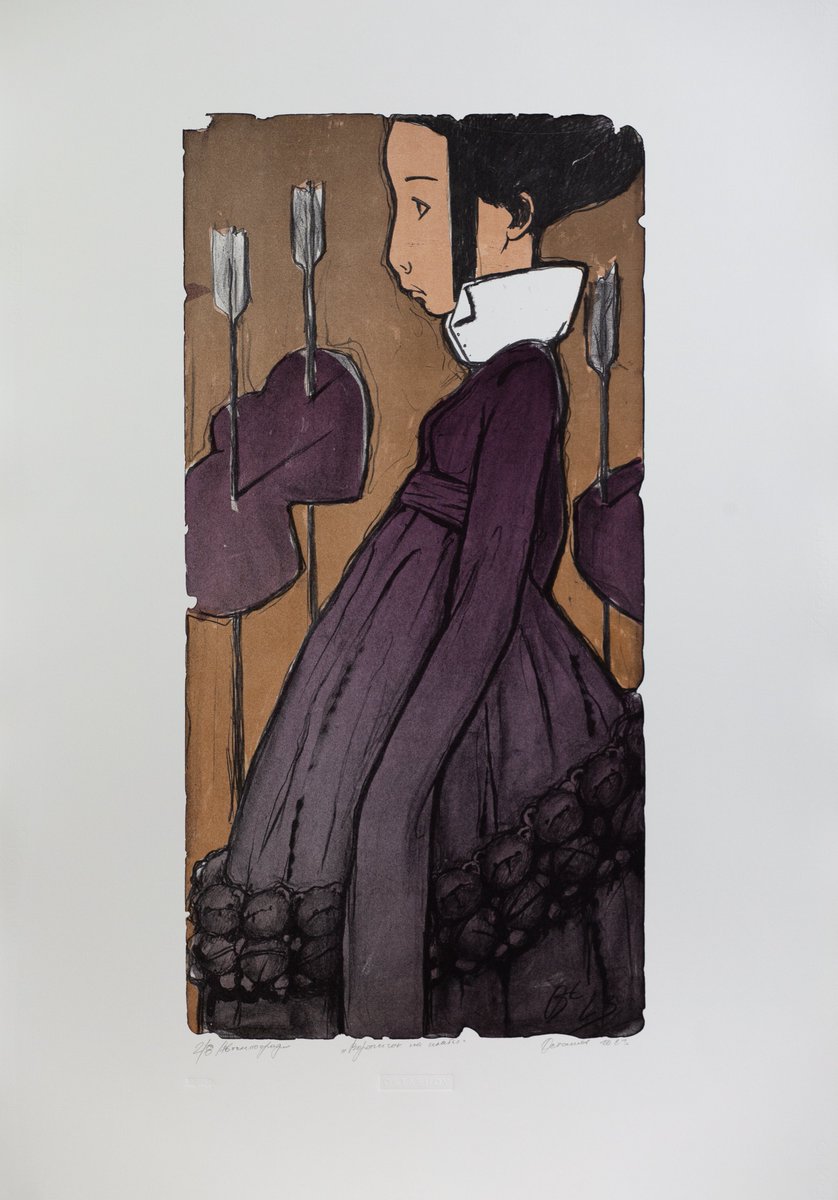 «Collar on the Dress», autolithography, 70x100 cm, 2023

#andreyostashov #lithography #graphicart #artgallery #sculptor #bronzesculpture #sculpture