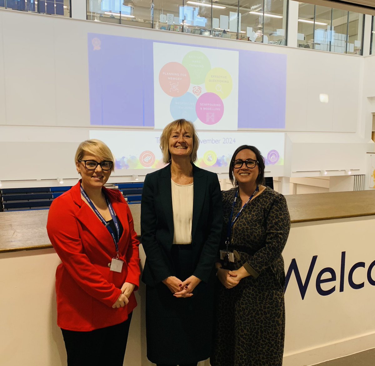 Some of our senior leaders visiting one another’s schools this week to continue their collaboration on pastoral systems &amp; processes. Lovely to see collaboration in action!