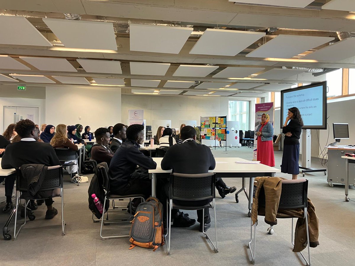PrincethorpeCol's tweet photo. As part of Inter Faith Week 2024, Mr Vella, took a group of Lower Sixth to the Midlands Inter Faith Conference at Coventry University. The event was organised by the United Religions Initiative, which aims to promote dialogue and understanding between faiths. #interfaithweek2024 https://t.co/HxzDlsvsgr