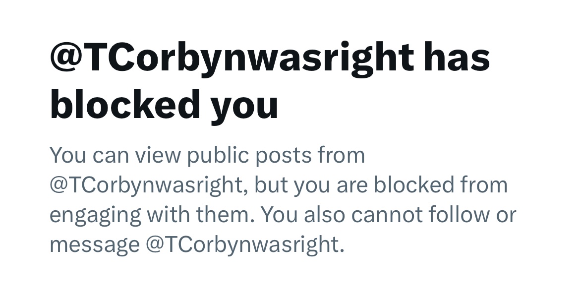 I’ve been blocked on twitter by the Tynedale “Socialists”. They have aligned themselves with the “majority” movement. Bolshevik is Russian for majority, just saying 😳