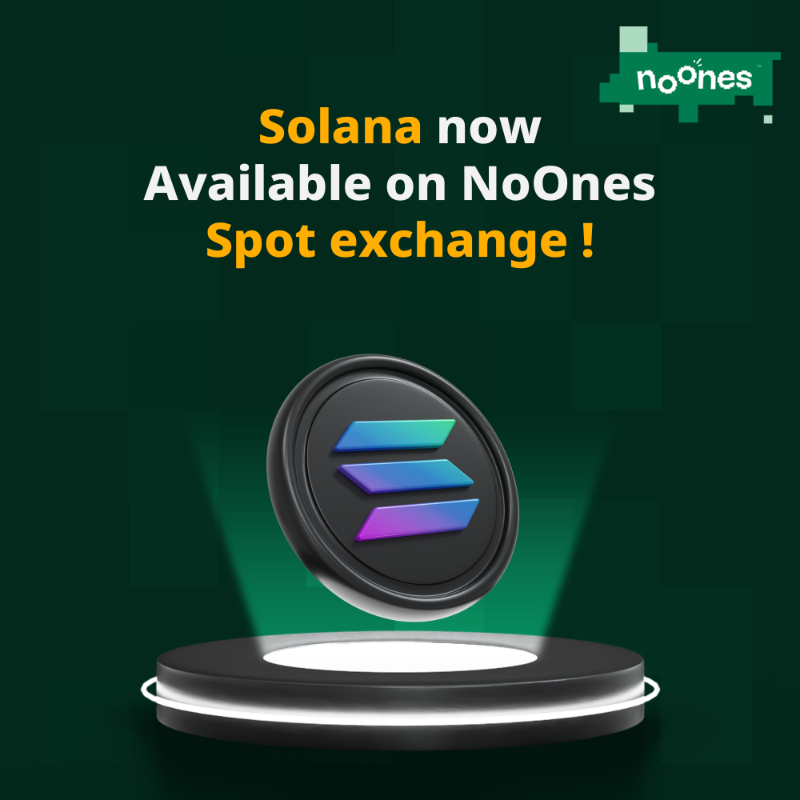noonesapp's tweet photo. ☀️ SOL Now Available on NoOnes Spot Crypto Exchange. Hop on the Rocket to the Moon Today! 🚀