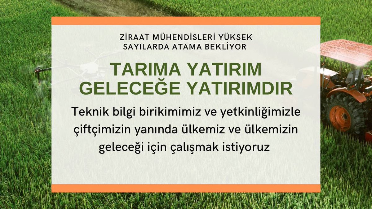 <a href="/Ahmet_Guldal/">Ahmet GÜLDAL</a> <a href="/Ahmet_Guldal/">Ahmet GÜLDAL</a> <a href="/cihansoyalp/">Cihan SOYALP</a> <a href="/fatihkayatmo/">Fatih Kaya 🇹🇷</a> <a href="/ibrahimyumakli/">İbrahim Yumaklı</a> TMO, tarım sektörünün kalkınması için ziraat mühendislerine ihtiyaç duyuyor. Kadro bildirimlerinin uzamasıyla birlikte bu ihtiyacın karşılanması mümkün. #TMOZiraateKadro