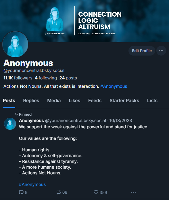 Anonymous tweet media