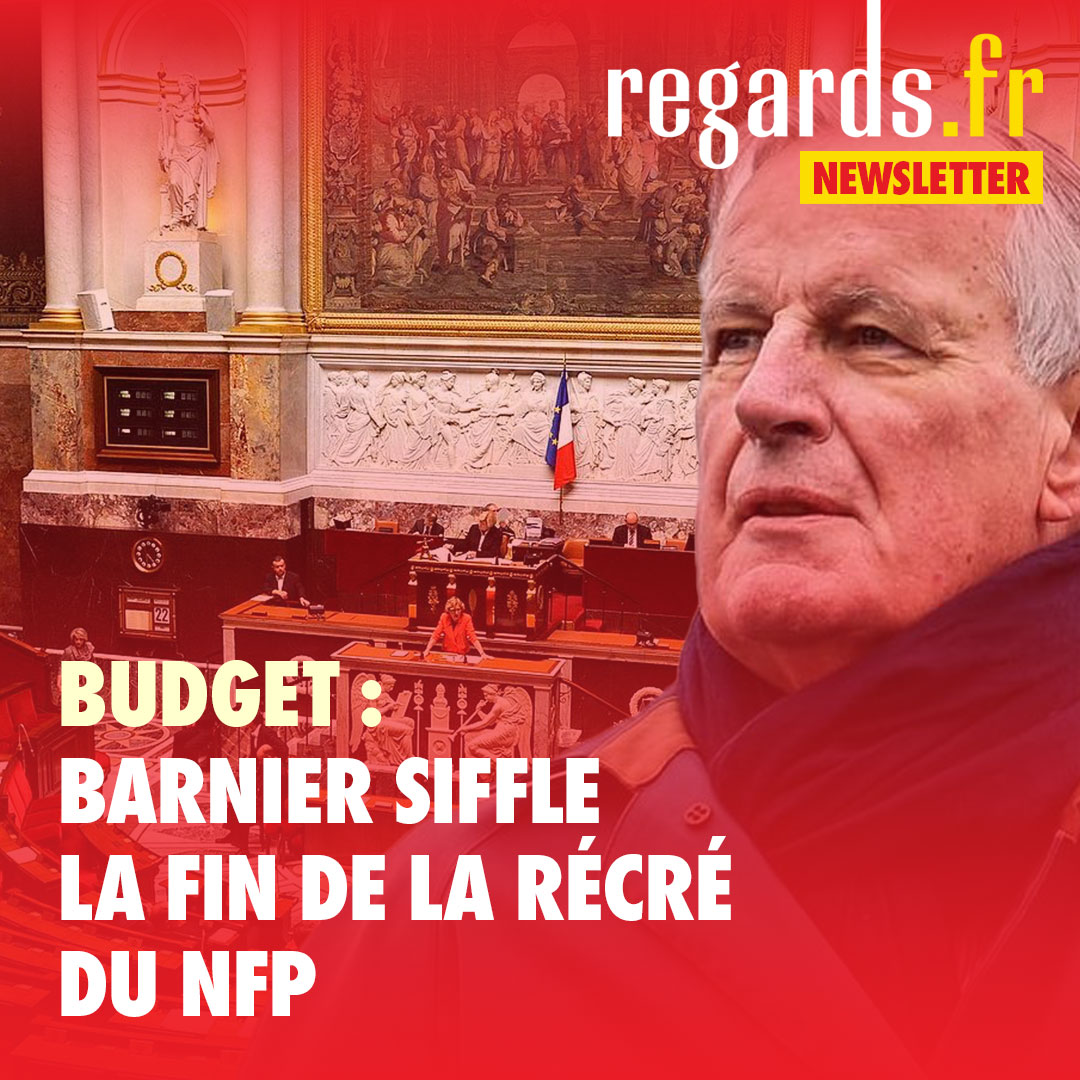 LA LETTRE DU 13 NOVEMBRE 📨
Budget : Barnier siffle la fin de la récré du NFP 🎭🔚

TRUMPISME DU JOUR 👿
Elon Musk sera ministre et un ministre macroniste s’en réjouit 🤓👏

🚨 Abonnez-vous à notre lettre !
👉 regards.fr/la-lettre-du-1…