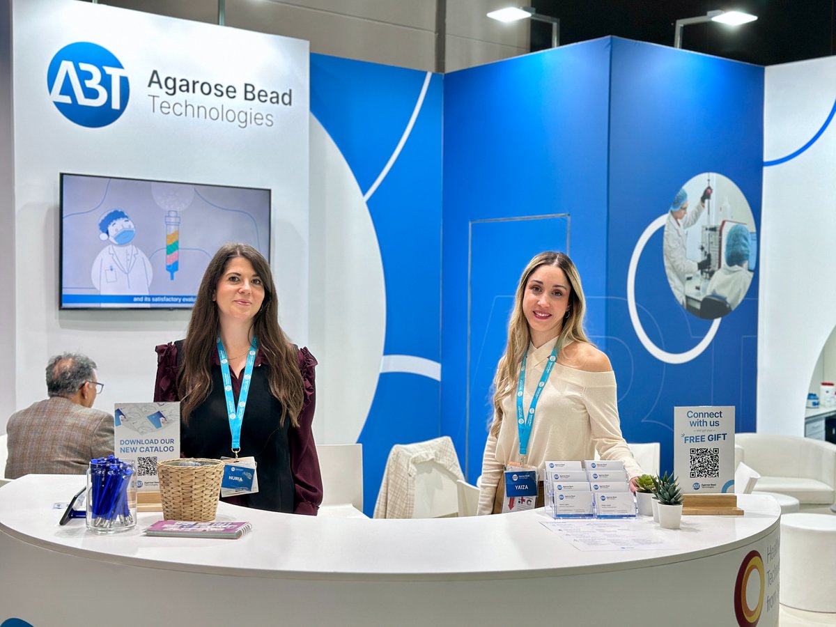 AgaroseBeadTech's tweet photo. The lights are on for another day at @MEDICATradeFair 2024! 💡

🏢 Hall 3, Booth D95
📍 Düsseldorf
📆 Nov 11-14

Visit us and discover how our agarose #resins can enhance your protein, antibody, or oligonucleotide #purification processes.

See you all here 💙
#ABTechnologies https://t.co/PLy44Xb2F3