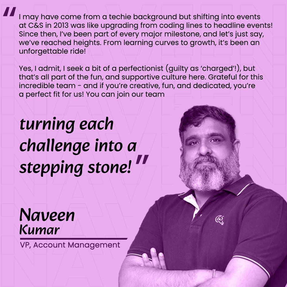 ConceptsLive's tweet photo. 15 years of C&amp;S—what a ride! 

From day one to today, our journey's been a thrilling adventure, thanks to team and amazing clients who've trusted us along the way. 

Here’s what our dedicated team members have to say about their remarkable journey with C&amp;S.
 #15YearsofCnS https://t.co/dxUNlOvO00
