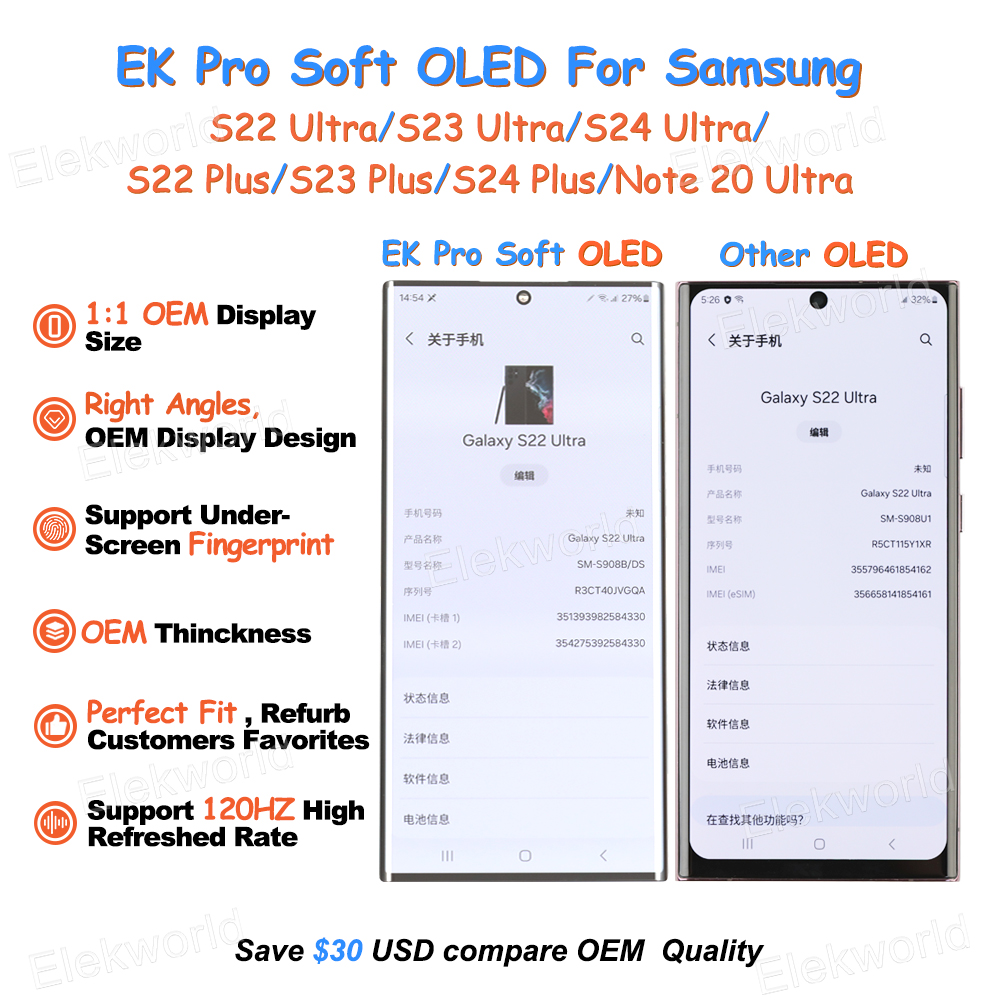 diana_elekworld's tweet image. 🥳EK Pro soft oled for Samsung
1:1 OEM display size
OEM thickness
Support 120Hz high refresh rate

(●'◡'●)Contact Diana for more detail
wa.me/8618344499674

#Samsungscreen #Ekpro #ipadscreen #ipadreapir #SKincell #phonerepair #repairiphone #datarecovery #schematics