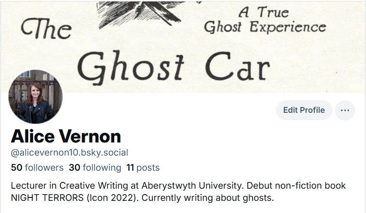 You can find me elsewhere on the internet. Keep in touch for exciting spooky things happening soon. Same handle as here.