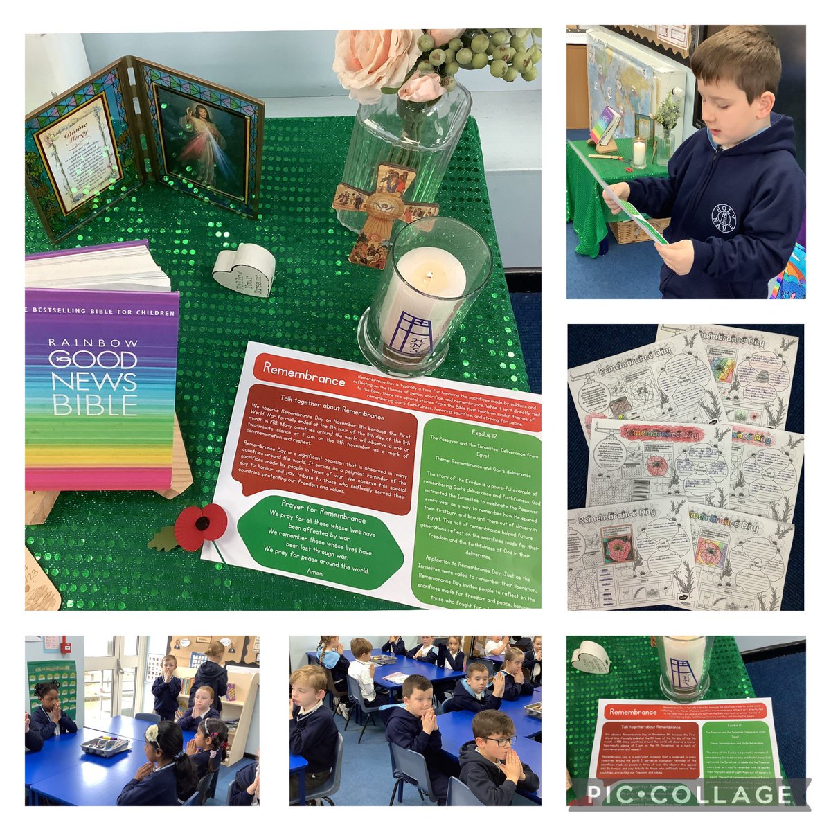 HolyNamePrimary's tweet image. We rememeber. Class 6 collective worship.  #holyname #holynamere