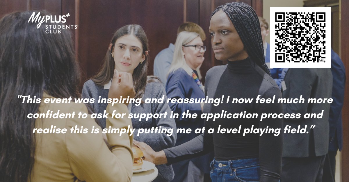 Apply now for Explore the Law - our fantastic insight event for disabled students interested in a career in law.

Application closing date is one week away, 20th November. Submit your application today: bit.ly/2024_Explore_t…
or scan the QR code below.