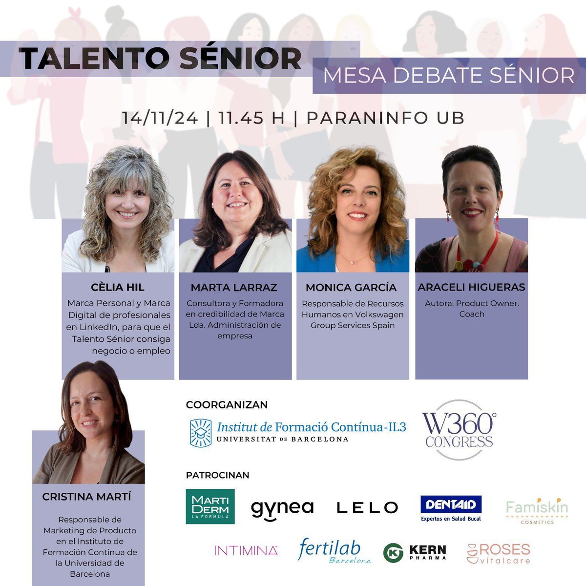 IL3-UB (@ub_il3) on Twitter photo ¡Mañana es el <a href="/Women360Congres/">Women360°Congress</a>, que está coorganizado por <a href="/UB_IL3/">IL3-UB</a>! En la MESA TALENTO SÉNIOR estará Cristina Martí, Responsable de Marketing de Producto en IL3-UB. ¡No te lo pierdas!
📍<a href="/UniBarcelona/">Universitat de Barcelona</a>
📆 14/11
⏰ 8.30-14.30 h
Ponentes 👉 buff.ly/4fGp3lZ ¡Mañana es el <a href="/Women360Congres/">Women360°Congress</a>, que está coorganizado por <a href="/UB_IL3/">IL3-UB</a>! En la MESA TALENTO SÉNIOR estará Cristina Martí, Responsable de Marketing de Producto en IL3-UB. ¡No te lo pierdas!
📍<a href="/UniBarcelona/">Universitat de Barcelona</a>
📆 14/11
⏰ 8.30-14.30 h
Ponentes 👉 buff.ly/4fGp3lZ