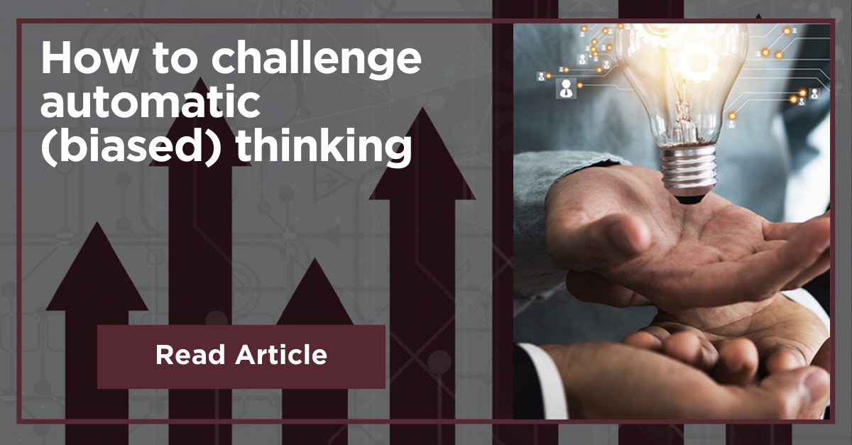 In this article, Catherine Garrod, Author and Founder of Compelling Culture, argues that automatic thinking is unreliable when it comes to making decision that will impact other people.

💡 Read the full article below:
bit.ly/3UMDhK2