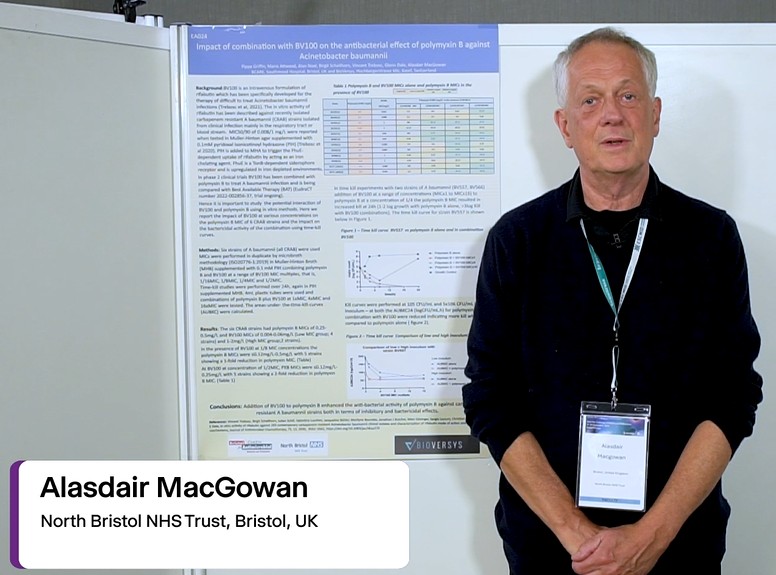 Two videos today for our series on the ESCMID/ASM Conference 2024: Alasdair MacGowan presents two works on treatments against Acinetobacter baumannii and NDM producing Escherichia coli.
 
📺📺 ow.ly/OmQI50Tm0Fx 📺📺
