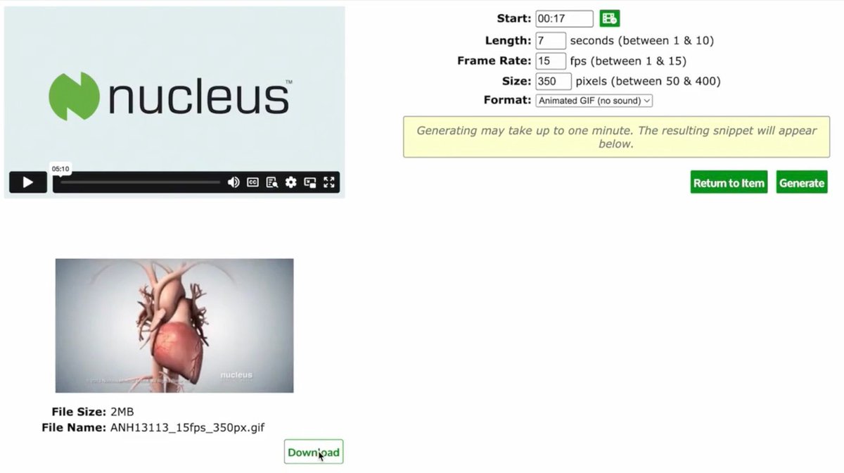 NucleusMedArt's tweet image. Animated GIFs are a fun and versatile way to convey information visually!
Create instant, high-quality visual content by selecting any ten-second
"short" or "snippet" from our vast animation library. #MedicalAnimation#VisualContentCreation#InnovationInAnimation #SnippetTool…