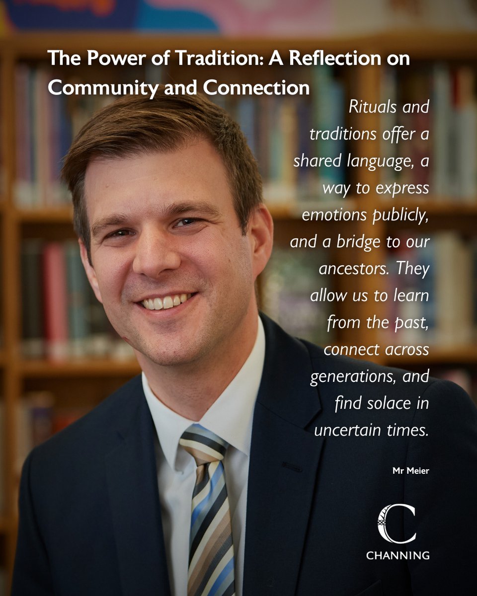 ChanningSchool's tweet image. Traditions and rituals shape who we are. In his latest staff blog, Mr. Meier, Deputy Head, reflects on how singer Joe Cocker’s song "N’oubliez jamais" speaks to the importance of balancing change with cherished traditions. channing.co.uk/2024/11/13/the…