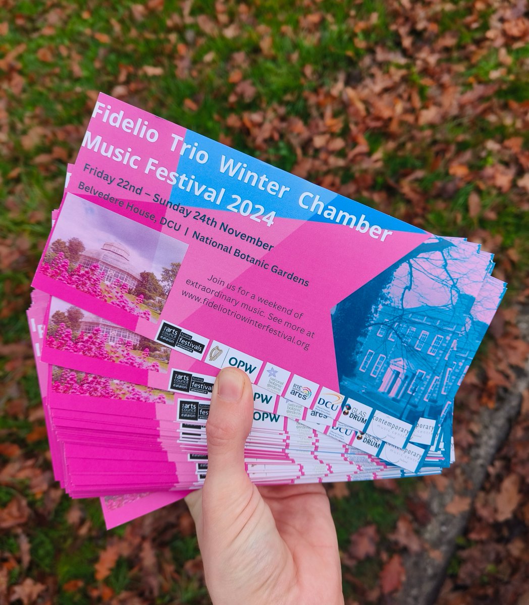 GlasDrum (@_glasdrum) on Twitter photo The countdown is on! 10 days until the Fidelio Trio Winter Chamber Music Festival kicks off, and our flyers have arrived just in time! Brighten up the dark winter evenings with incredible music in incredible settings
fidelio24.eventbrite.ie
<a href="/RTElyricfm/">RTÉ lyric fm</a> <a href="/journalofmusic/">The Journal of Music</a> The countdown is on! 10 days until the Fidelio Trio Winter Chamber Music Festival kicks off, and our flyers have arrived just in time! Brighten up the dark winter evenings with incredible music in incredible settings
fidelio24.eventbrite.ie
<a href="/RTElyricfm/">RTÉ lyric fm</a> <a href="/journalofmusic/">The Journal of Music</a>