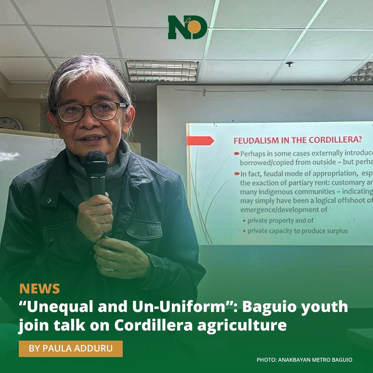 NEWS | Farmers and agricultural workers in the Cordillera region continue to bear the burden of an unequal system. This was the key discussion point in a forum organized by youth organizations on the region’s agricultural economy on Nov 9. Read the report: bit.ly/3Z46Aug