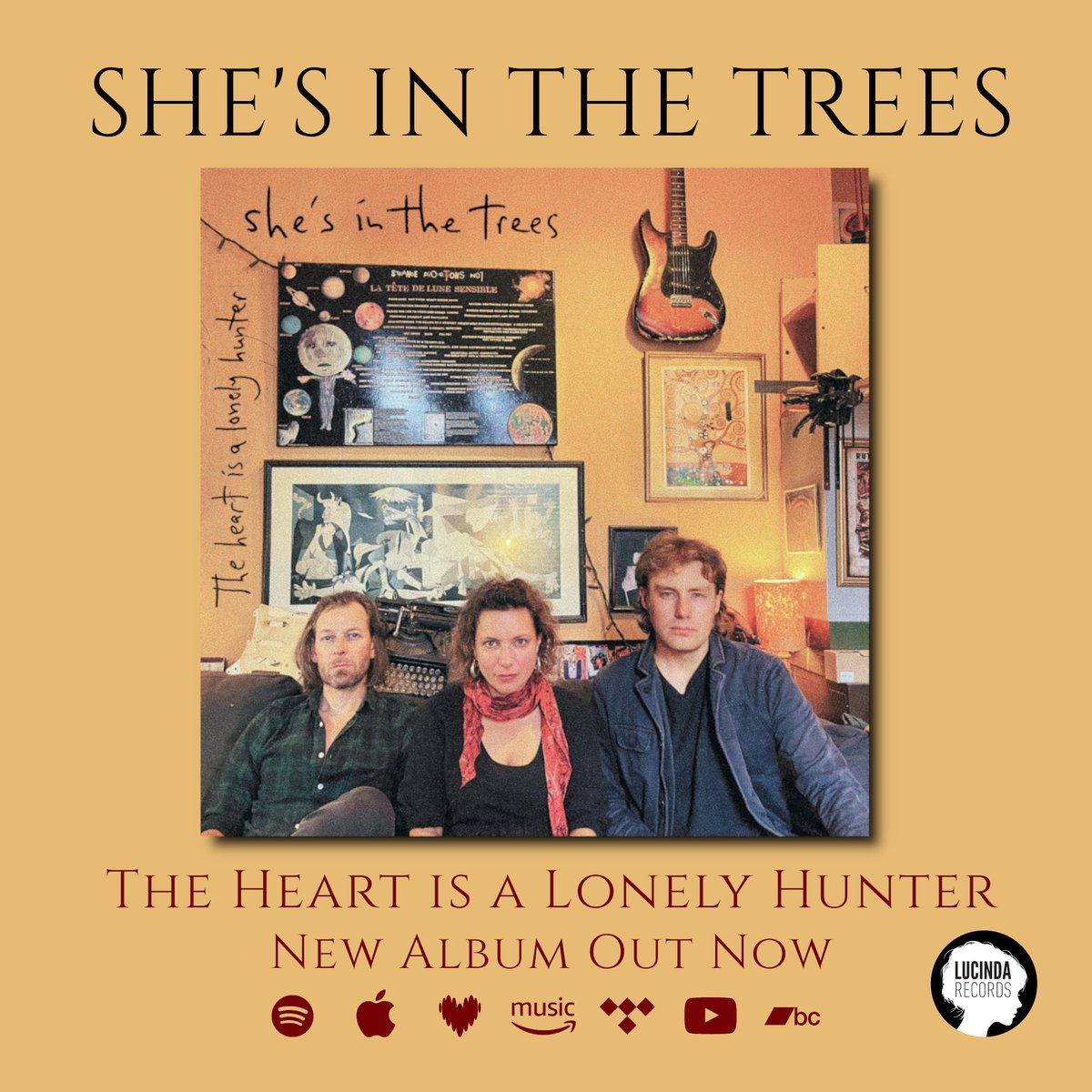 Lucinda Records (@lucindarecords) on Twitter photo SHE'S IN THE TREES ☆ The Heart is a Lonely Hunter #newalbum out now!! <a href="/shesinthetrees/">She´s In The Trees</a> #shesinthetrees #folkmusic #folkband #songwriter #britfolk #Liverpool #theheartisalonelyhunter #LucindaRecords SHE'S IN THE TREES ☆ The Heart is a Lonely Hunter #newalbum out now!! <a href="/shesinthetrees/">She´s In The Trees</a> #shesinthetrees #folkmusic #folkband #songwriter #britfolk #Liverpool #theheartisalonelyhunter #LucindaRecords
