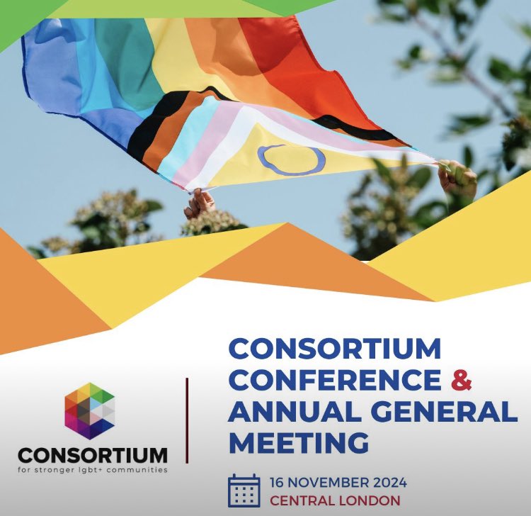 There are only 3 days to go until our Conference &amp; AGM!

Join us this Saturday 16th November in Central London, registration for the event closes tomorrow at 12pm!

You can find out more and register here: consortium.lgbt/conference24/