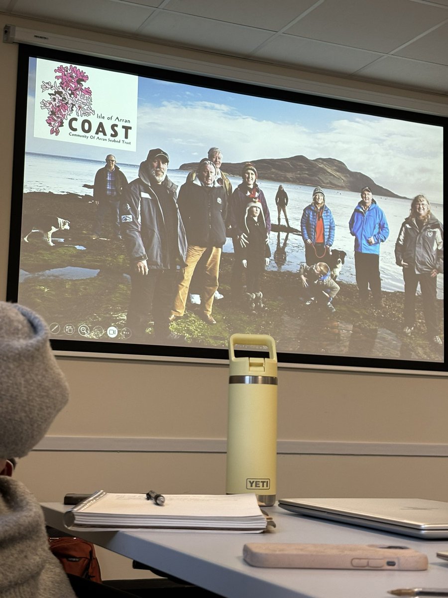 thatsealgirl's tweet image. Wait, I know these guys! @ArranCoast being discussed in my MPA lecture today.
Also asked to highlight a community member who’s been key in conservation efforts & gave a shoutout to Bally from @CreelScff ☺️