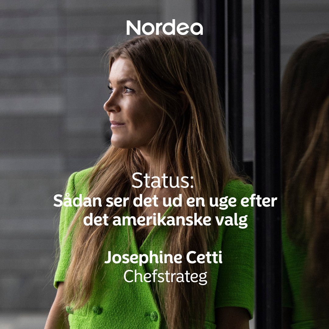 Vores chefstrateg Josephine Cetti giver en dugfrisk opdatering på aktiemarkedet en uge efter Trumps valgsejr, og deler samtidig sine bedste råd til, hvordan man som investor bør forholde sig: nytfranordea.nordea.dk/da/artikler/st…