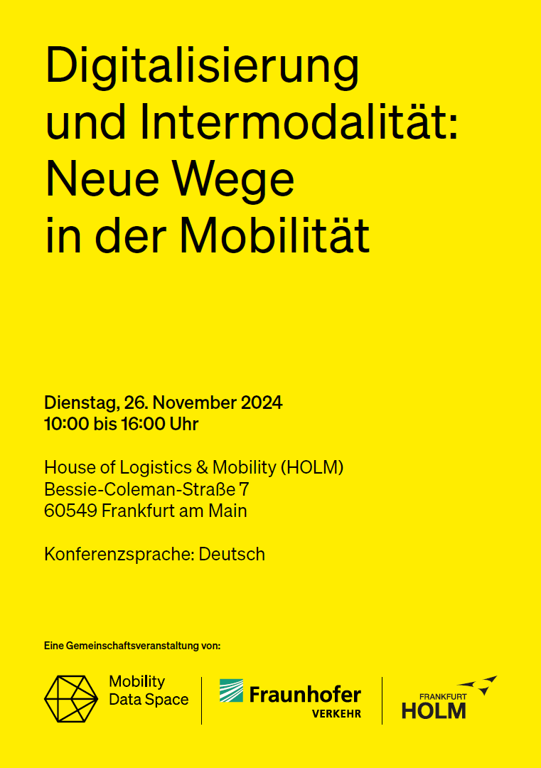 mobilityDS's tweet photo. (1/3) 📢 Der Countdown läuft: Jetzt noch anmelden für unser Community Event!
Zusammen mit Fraunhofer Allianz Verkehr und @HOLM_Ffm haben wir ein spannendes Programm vorbereitet. Gemeinsam beleuchten wir in drei Themenblöcken neue Wege in der intermodalen Mobilität. https://t.co/x5m5isvCr1