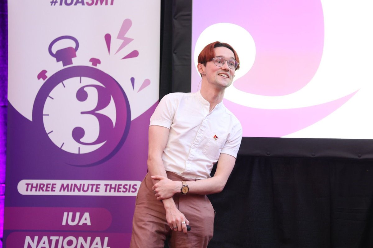 Irish Universities Assoc. (@iuaofficial) on Twitter photo Niall Ashfield is a PhD Researcher from <a href="/DCU/">Dublin City University</a>. This morning at #IUA3MT Niall is presenting his research on breast cancer treatments with the goal of reducing side effects and treatment resistance. Niall Ashfield is a PhD Researcher from <a href="/DCU/">Dublin City University</a>. This morning at #IUA3MT Niall is presenting his research on breast cancer treatments with the goal of reducing side effects and treatment resistance.