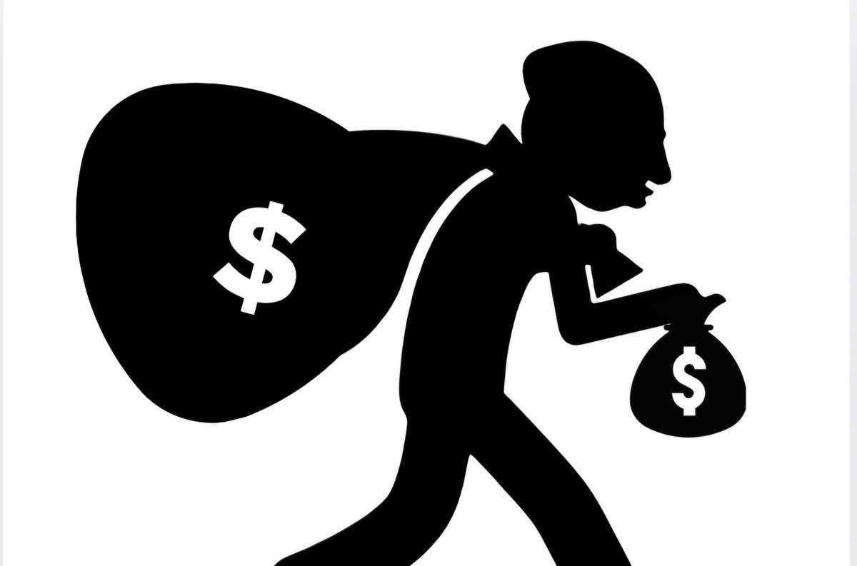 Kibet_bull's tweet image. Money meant for the development on hand vs money hidden abroad at the back.