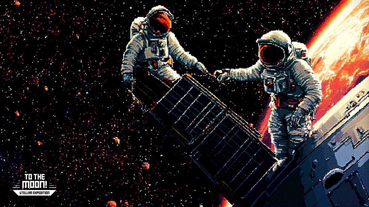 Heading #ToTheMoon one mission at a time 🚀.
Ready to mine Space Bucks, upgrade my ship, and maybe make a few intergalactic friends along the way 🌌

#GameOn #crypto #gamefi