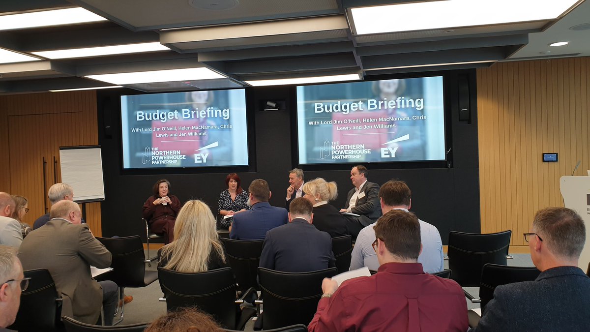In Manchester today for a new <a href="/NP_Partnership/">The Northern Powerhouse Partnership</a> paper on fiscal rules with <a href="/EYnews/">EY</a> and hosted by <a href="/JenWilliams_FT/">Jennifer Williams</a>.