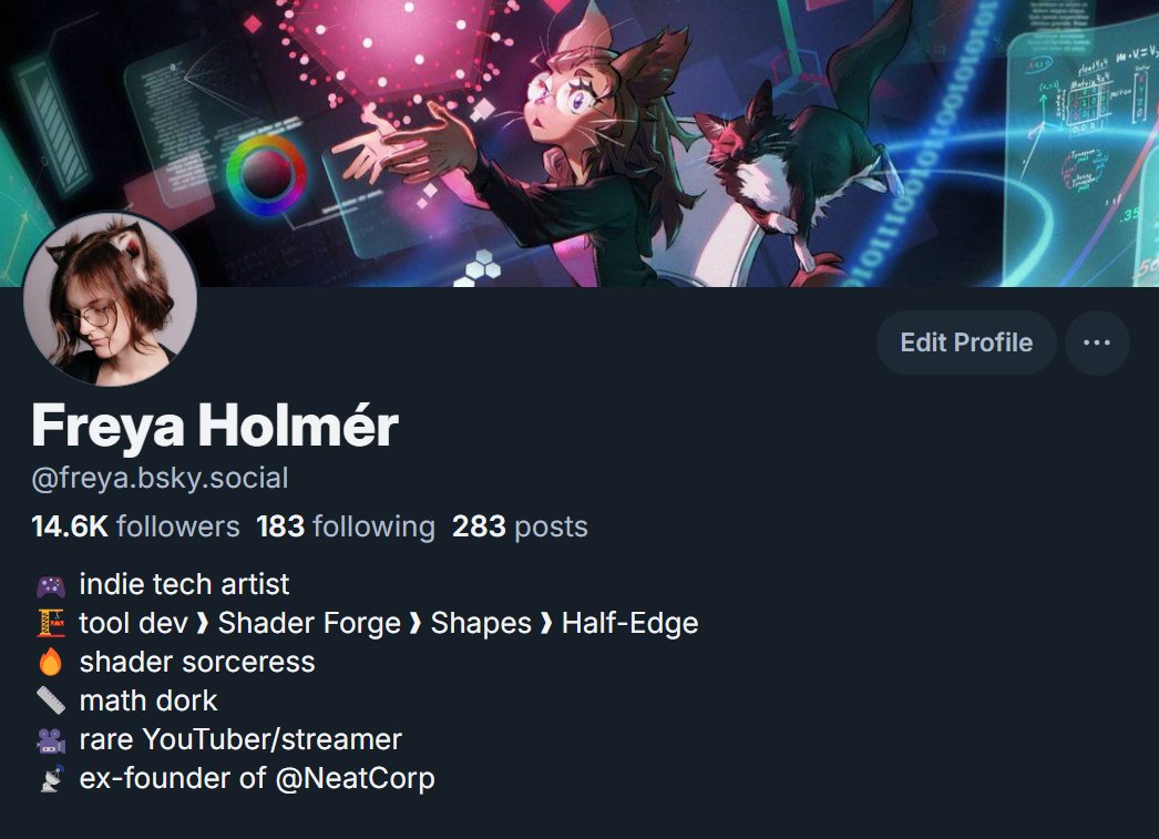 FreyaHolmer's tweet image. I'm leaving X
this place has become a fermentation zone for bots, propaganda, and disinformation
see you on twitter! (now hosted by bsky)