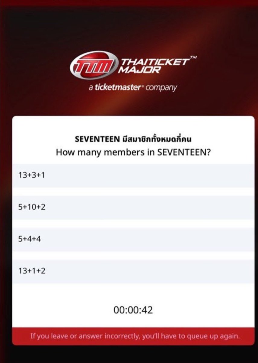 Hanniebear1004's tweet photo. yeah no kidding, an irl got a VIP SC tix... 2 MINUTES IN. When I sent them Bangkok's quiz, they said they would have not known what to answer if we had that in PH... like... these are basic carat knowledge 💀💀💀 https://t.co/vITtVXXACq