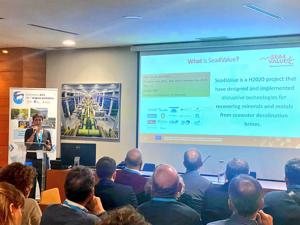 <a href="/GsInima/">GS Inima Environment</a> La Dra. Sandra Casas d'<a href="/Eurecat_news/">Eurecat</a> ens presenta el cas de la valorització de les salmorres procedents de les dessalinitzadores, en el marc del projecte <a href="/Sea4value/">Sea4Value</a>