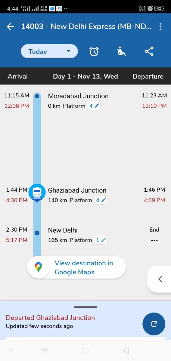 इंडियन रेलवे का बहुत बहुत धन्यवाद 😊

समय से यात्रा करवाने के लिए।

मैंने सुना है इंडियन रेलवे की सुविधाएं दुरुस्त हो रही है।
पर यहां तो ऐसा कुछ नहीं दिख रहा

3 घंटे के सफर में ट्रेन ही 3 घंटे लेट हो रही है 
#RailwayTrack 
#reelmantry
#railway 
#IndianRailways 
#AshwiniVaishnaw